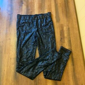 May & July NWT Sequin Leggings / Skinny Pants Medium Black Inside Lined Thick